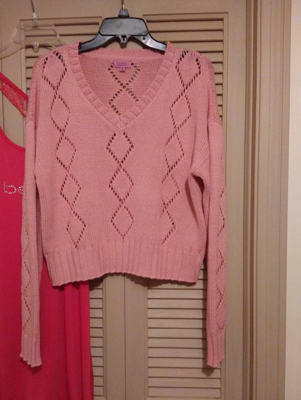 Mi Ami For Francesca's Pink Sweater Size M